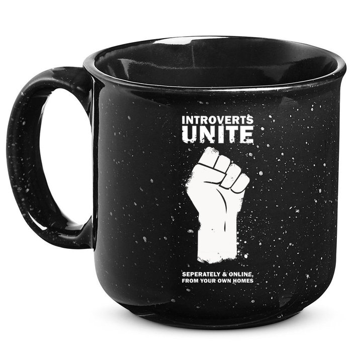 Introverts Unite Separately & Online 15oz Campfire Ceramic Mug