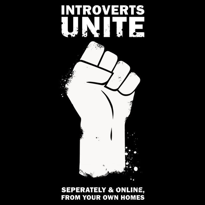 Introverts Unite Separately & Online Flat Bill Trucker Hat