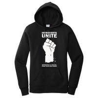 Introverts Unite Separately & Online Women's Pullover Hoodie