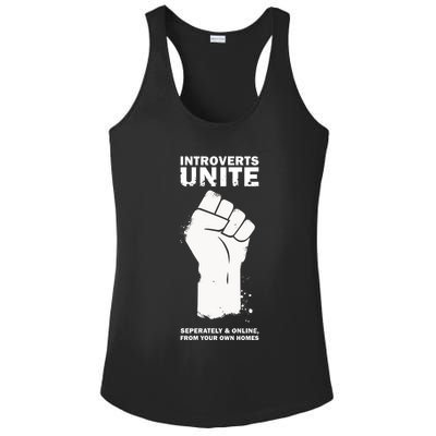 Introverts Unite Separately & Online Ladies PosiCharge Competitor Racerback Tank