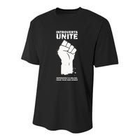 Introverts Unite Separately & Online Youth Performance Sprint T-Shirt