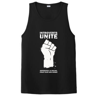 Introverts Unite Separately & Online PosiCharge Competitor Tank