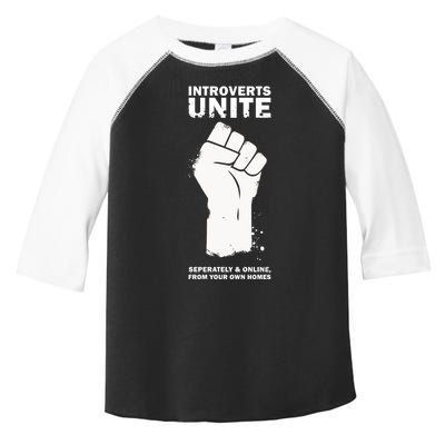 Introverts Unite Separately & Online Toddler Fine Jersey T-Shirt