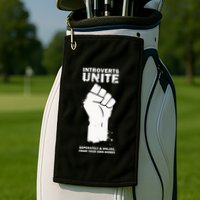 Introverts Unite Separately & Online Golf Towel