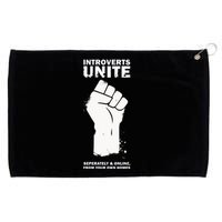 Introverts Unite Separately & Online Grommeted Golf Towel