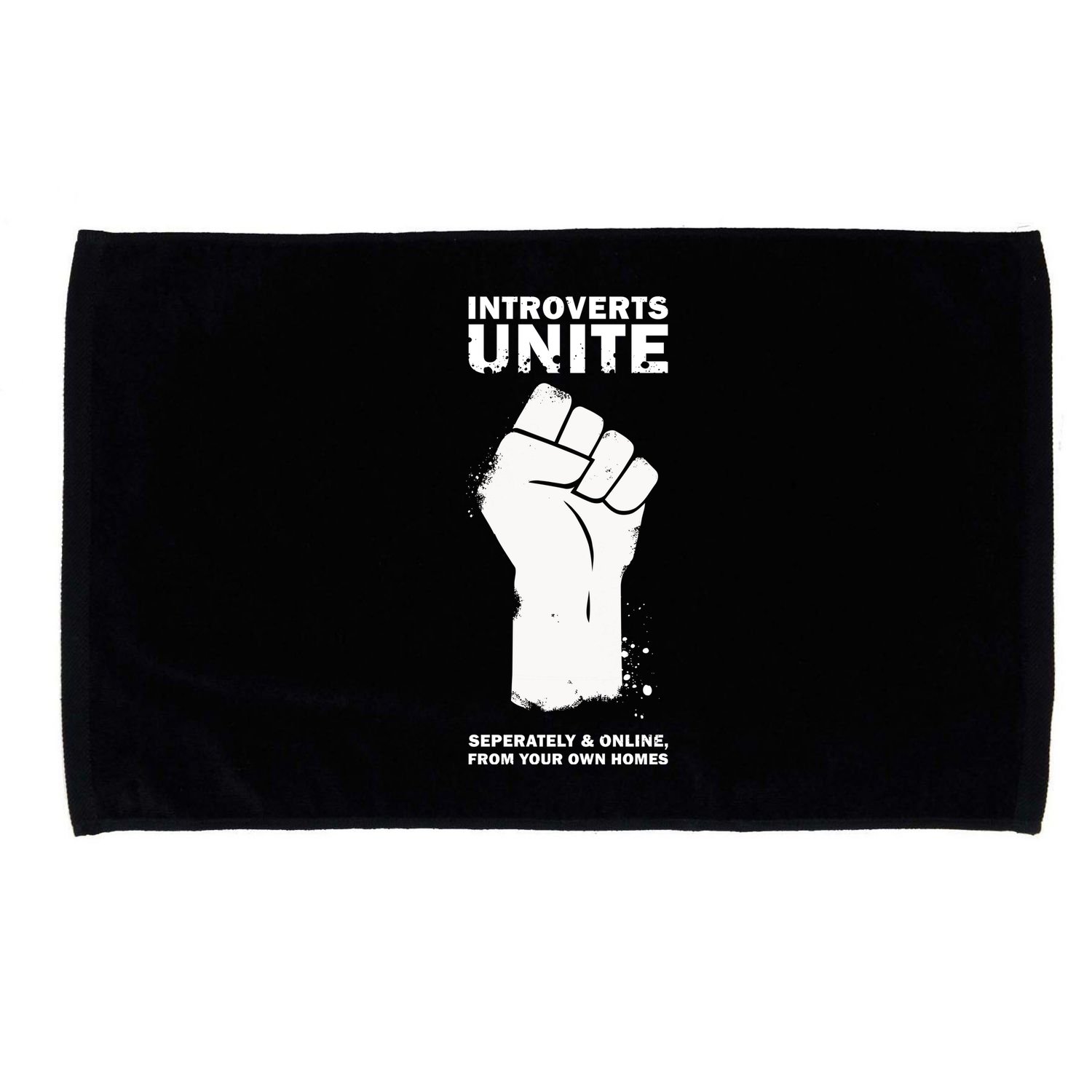 Introverts Unite Separately & Online Microfiber Hand Towel