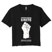 Introverts Unite Separately & Online Crop Top