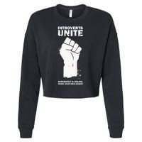 Introverts Unite Separately & Online Cropped Pullover Crew