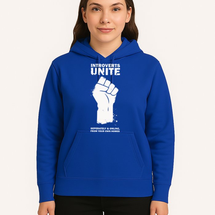 Introverts Unite Separately & Online Hoodie