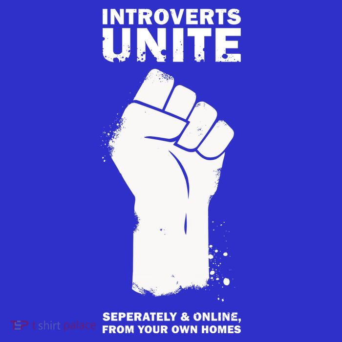 Introverts Unite Separately & Online Full-Length Apron With Pockets