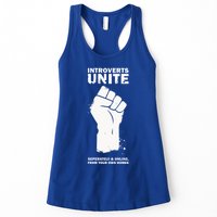 Introverts Unite Separately & Online Womens Tank Top