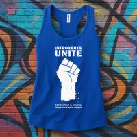Introverts Unite Separately & Online Womens Tank Top