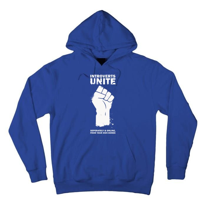 Introverts Unite Separately & Online Tall Hoodie