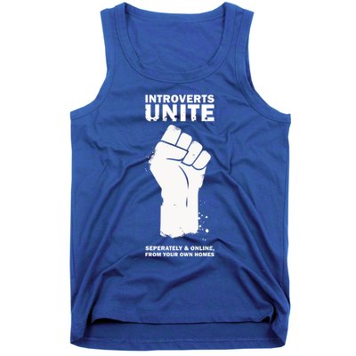 Introverts Unite Separately & Online Tank Top