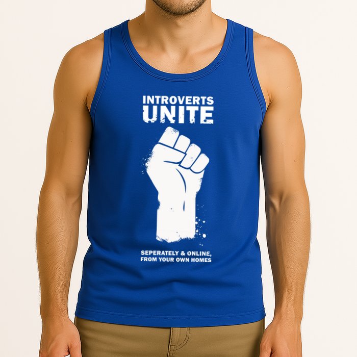 Introverts Unite Separately & Online Tank Top