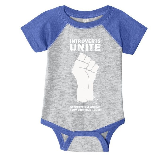 Introverts Unite Separately & Online Infant Baby Jersey Bodysuit