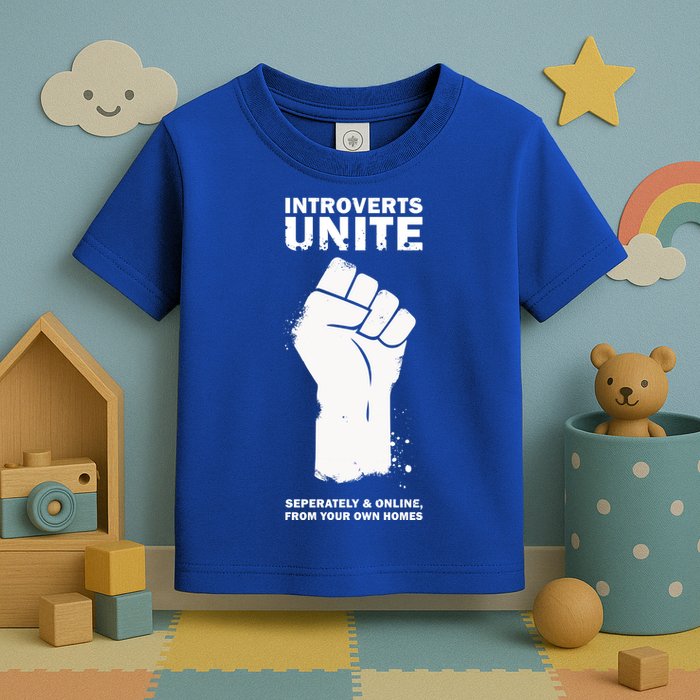 Introverts Unite Separately & Online Toddler T-Shirt