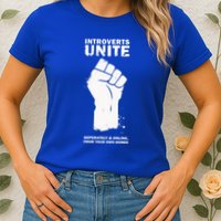 Introverts Unite Separately & Online Womens T-Shirt