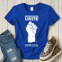 Introverts Unite Separately & Online Womens T-Shirt