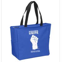 Introverts Unite Separately & Online Zip Tote Bag