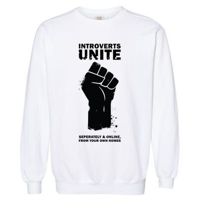 Introverts Unite Separately & Online Garment-Dyed Sweatshirt