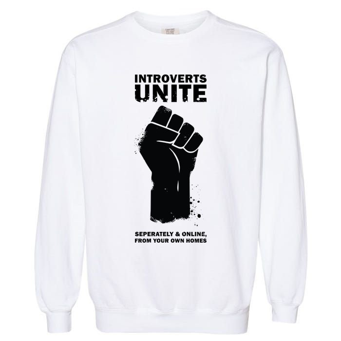 Introverts Unite Separately & Online Garment-Dyed Sweatshirt