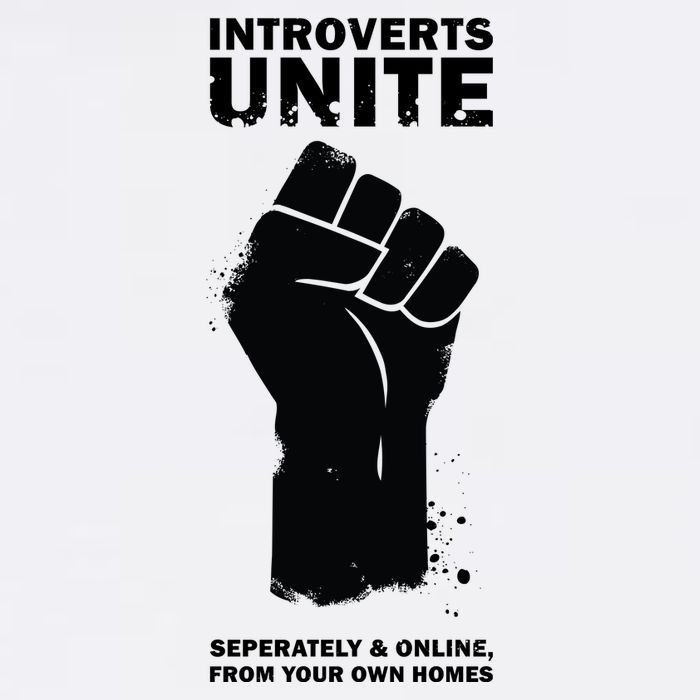 Introverts Unite Separately & Online Garment-Dyed Sweatshirt