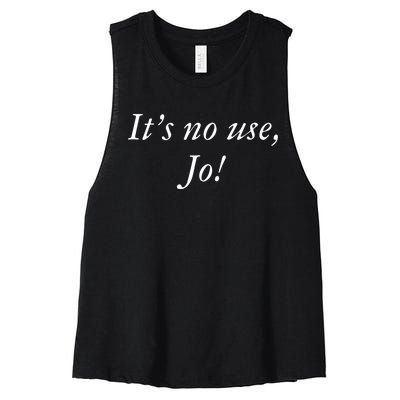 Its No Use Jo Retro Style Women Women's Racerback Cropped Tank