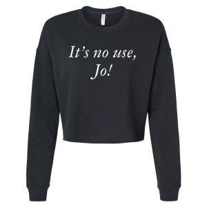 Its No Use Jo Retro Style Women Cropped Pullover Crew