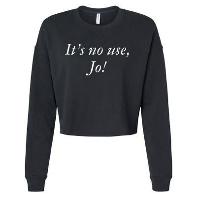 Its No Use Jo Retro Style Women Cropped Pullover Crew