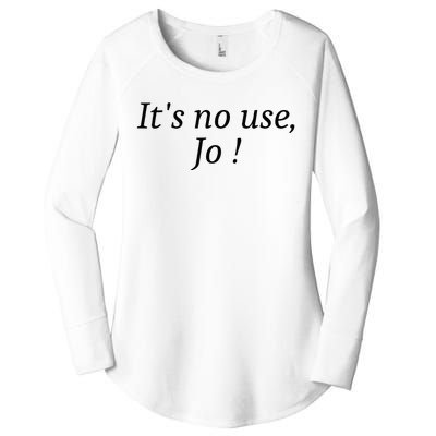 Its No Use Jo Women's Perfect Tri Tunic Long Sleeve Shirt