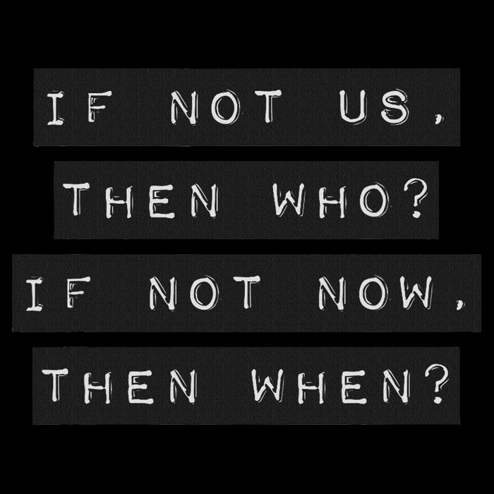If Not Us, Then Who If Not Now, Then When Wool Snapback Cap