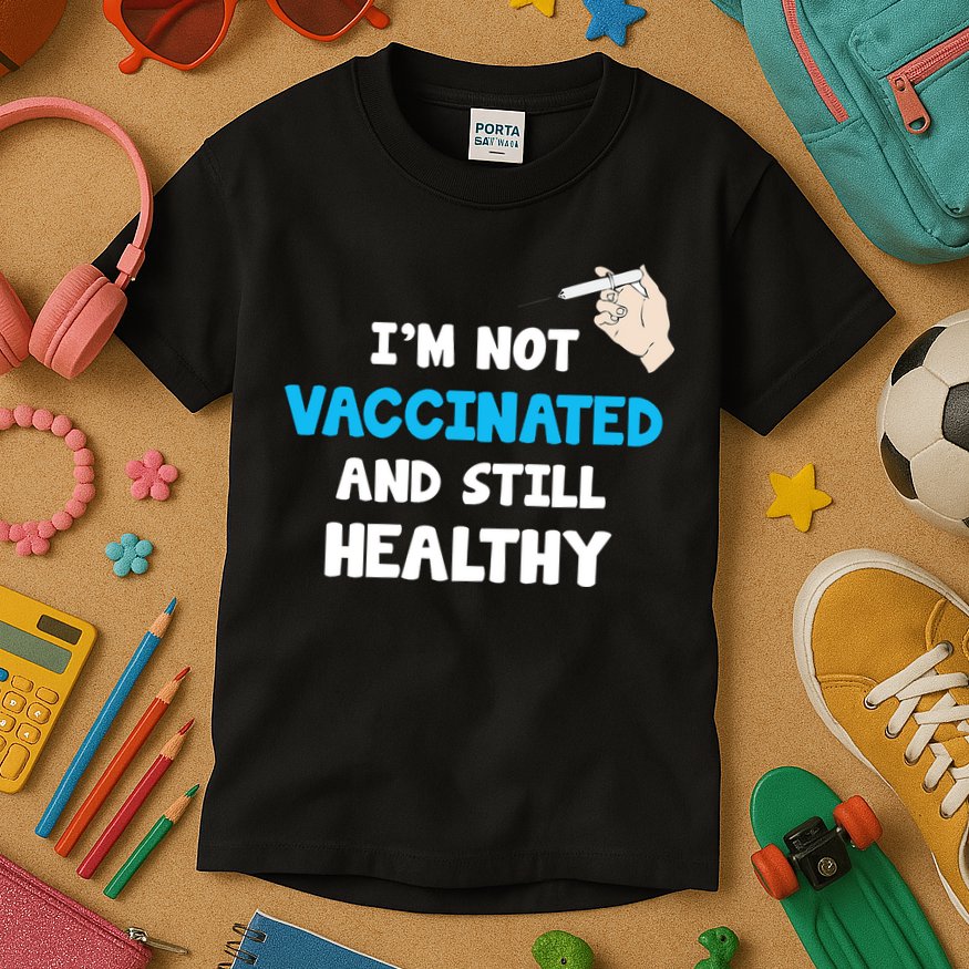 I'm Not Vaccinated And Still Healthy Kids T-Shirt