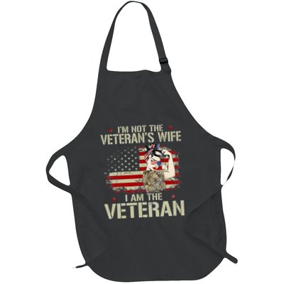 IM Not VeteranS Wife IM Veteran American Flag Gift Apron