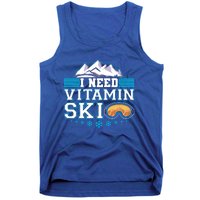 I Need Vitamin Ski Funny Skier Ski Instructor Gift Tank Top