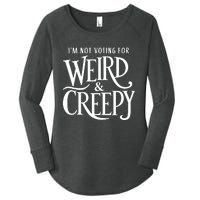 Im Not Voting For Weird Creepy Vote Kamala Harris Women's Perfect Tri Tunic Long Sleeve Shirt