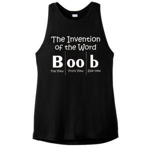 Invention Of The Word Boob Ladies PosiCharge Tri-Blend Wicking Tank