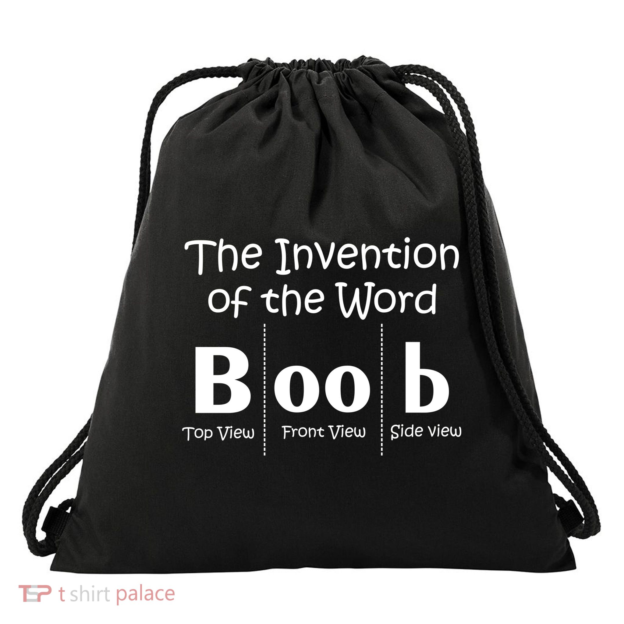 Invention Of The Word Boob Drawstring Bag