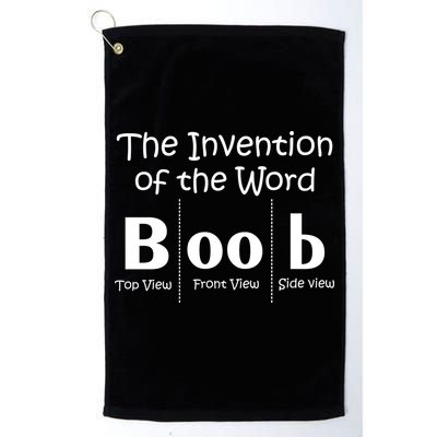 Invention Of The Word Boob Golf Towel