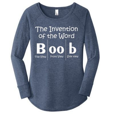 Invention Of The Word Boob Women's Perfect Tri Tunic Long Sleeve Shirt