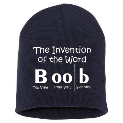 Invention Of The Word Boob Short Acrylic Beanie