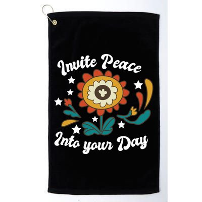 Invite Peace Into Your Day Golf Towel