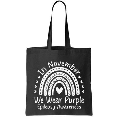 In November We Wear Purple Ribbon Warrior Epilepsy Awareness Gift Bag