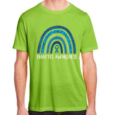 In November We Wear Blue Rainbow Diabetes Awareness Month Adult ChromaSoft Performance T-Shirt