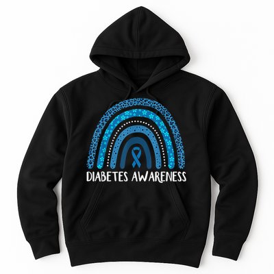 In November We Wear Blue Rainbow Diabetes Awareness Month Hoodie