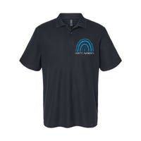 In November We Wear Blue Rainbow Diabetes Awareness Month Softstyle Adult Sport Polo