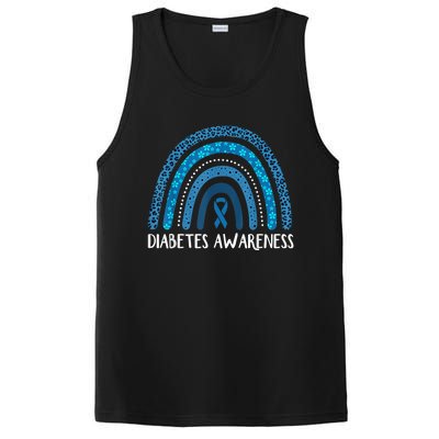 In November We Wear Blue Rainbow Diabetes Awareness Month PosiCharge Competitor Tank