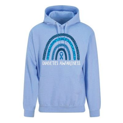 In November We Wear Blue Rainbow Diabetes Awareness Month Unisex Surf Hoodie