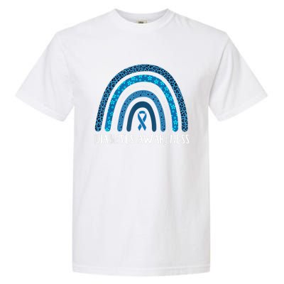 In November We Wear Blue Rainbow Diabetes Awareness Month Garment-Dyed Heavyweight T-Shirt