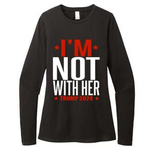 IM Not With Her Trump 2024 Womens CVC Long Sleeve Shirt